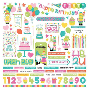 Photo Play 12x12 Cardstock Stickers - Tulla & Norbert's - Birthday Party