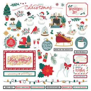 Photo Play 12x12 Cardstock Stickers - It's a Wonderful Christmas