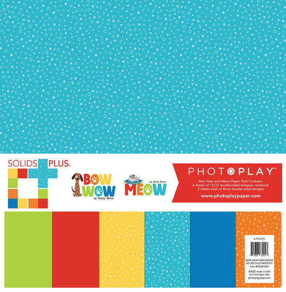 Photo Play Solids Plus Kit - Bow Wow and Meow
