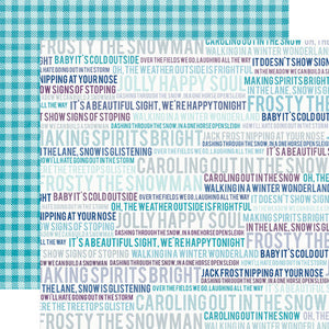 Echo Park Papers - Winter Wishes - Wintery Words - 2 Sheets