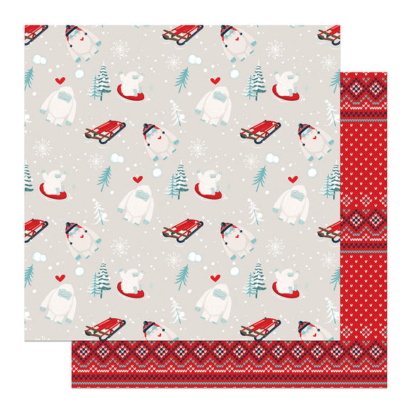Photo Play Papers - Yeti For Winter - Yeti - 2 Sheets