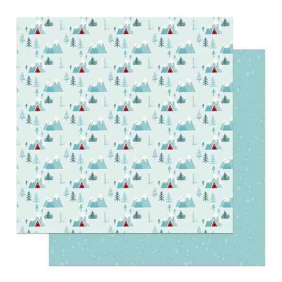 Photo Play Papers - Yeti For Winter - Mountains - 2 Sheets