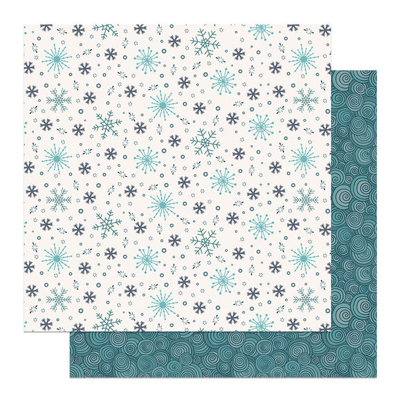 Photo Play Papers - Yeti For Winter - Snowflakes - 2 Sheets