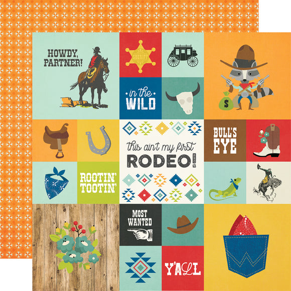 Simple Stories Cut-Outs - Howdy - 2x2/4x4 Elements