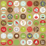 Simple Stories Papers - Make It Merry - Merry Merry Merry - 2 Sheets