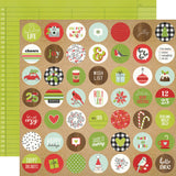 Simple Stories Papers - Make It Merry - Merry Merry Merry - 2 Sheets