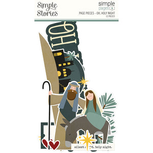 Simple Stories Die Cuts - Page Pieces - Oh, Holy Night