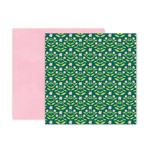 Pink Paislee Papers - Bloom Street - Paper 09 - Two Sheets