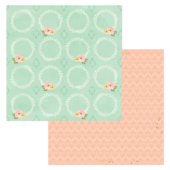 Bo Bunny Papers - Willow & Sage - Cultivate - 2 Sheets