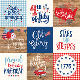 Echo Park Cut-Outs - America - 4x4 Journaling Cards