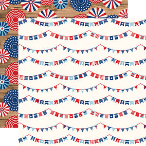 Echo Park Papers - America - Independence Banners - 2 Sheets