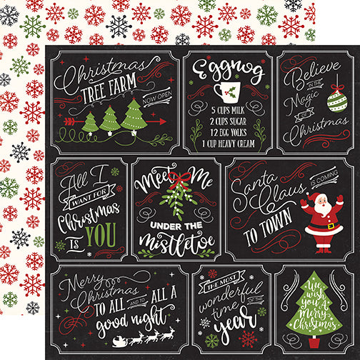 Echo Park Cut-Outs - A Perfect Christmas - Multi Journaling Cards