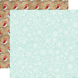 Echo Park Papers - A Perfect Winter - Snowflake Swirls - 2 Sheets