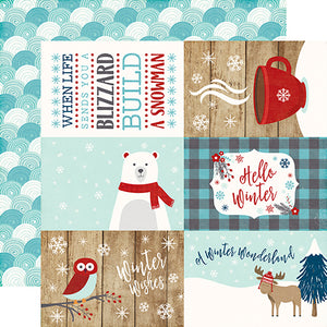 Echo Park Cut-Outs - A Perfect Winter - 4x6 Journaling Cards