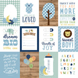 Echo Park Cut-Outs - Baby Boy - 3x4 Journaling Cards