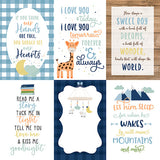 Echo Park Cut-Outs - Baby Boy - 4x6 Vertical Journaling Cards