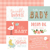 Echo Park Cut-Outs - Baby Girl - 6x4 Horizontal Journaling Cards
