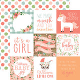 Echo Park Cut-Outs - Baby Girl - 4x4 Journaling Cards