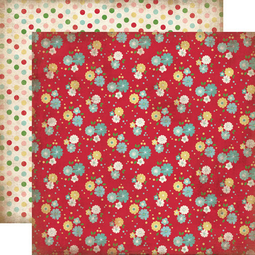 Carta Bella Papers - Homemade With Love - Kitchen Floral - 2 Sheets