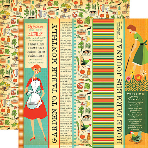 Carta Bella Cut-Outs - Country Kitchen - Garden to Table Strips