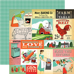 Carta Bella Cut-Outs - Country Kitchen - Multi Journaling Cards