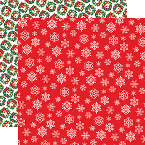 Carta Bella Papers - Dear Santa - Snowflakes - 2 Sheets