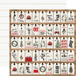 Carta Bella Cut-Outs - Farmhouse Christmas - Gift Tags