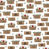 Carta Bella Papers - Farmhouse Christmas - Crates - 2 Sheets