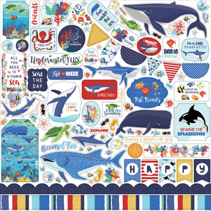 Carta Bella 12x12 Cardstock Stickers - Fish Are Friends - Elements