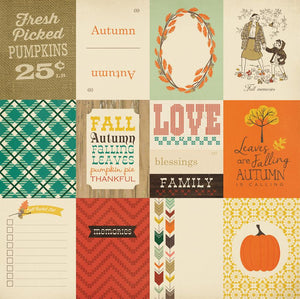 Carta Bella Cut-Outs - Fall Blessings - 3x4 Journaling Cards