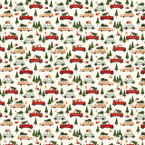 Carta Bella Papers - Hello Christmas - Christmas Cars - 2 Sheets