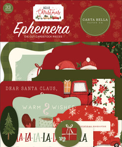 Carta Bella Ephemera Die-Cuts - Hello Christmas