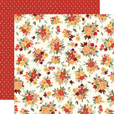Carta Bella Papers - Hello Autumn - Fall Floral - 2 Sheets