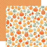 Carta Bella Papers - Hello Autumn - Pumpkins - 2 Sheets