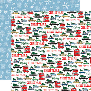 Carta Bella Papers - Merry Christmas - Tree Shopping - 2 Sheets
