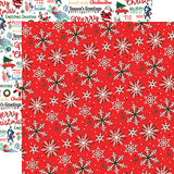 Carta Bella Papers - Merry Christmas - Christmas Snow - 2 Sheets