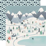 Carta Bella Papers - Snow Much Fun - Winter Town - 2 Sheets