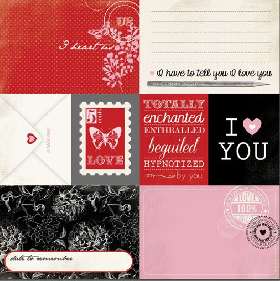 Carta Bella Cut-Outs - Words of Love - Journaling Cards