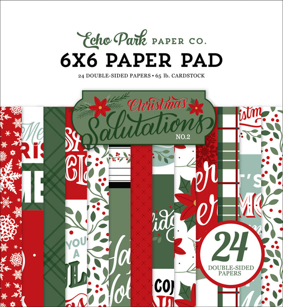 Echo Park 6x6 Pad - Christmas Salutations No. 2