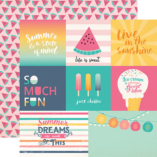 Echo Park Cut-Outs - Summer Dreams - Multi Journaling Cards