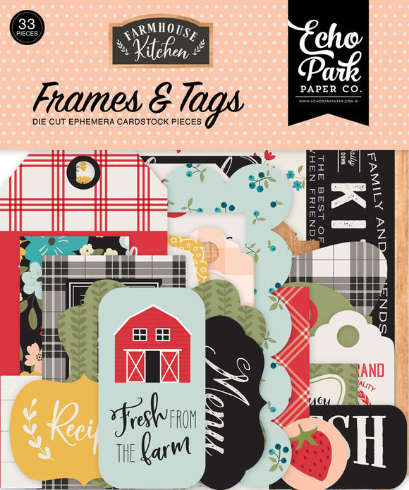Echo Park Frames & Tags Die-Cuts - Farmhouse Kitchen