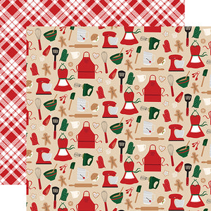 Echo Park Papers - A Gingerbread Christmas - Kitchen Magic - 2 Sheets