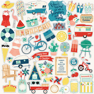 Echo Park 12x12 Cardstock Stickers - Good Day Sunshine - Elements