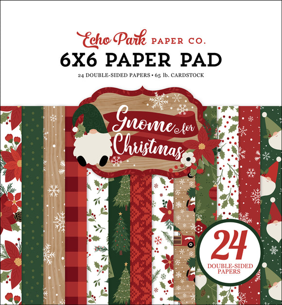 Echo Park 6x6 Pad - Gnome for Christmas