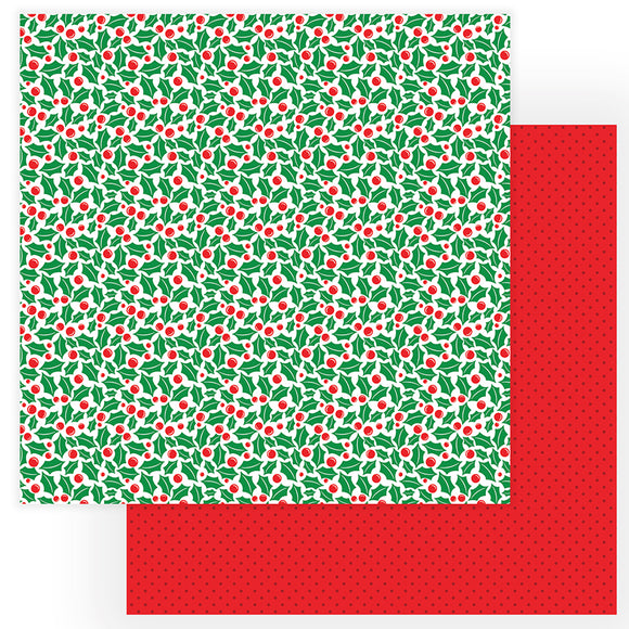 Photo Play Papers - Gnome for the Holidays - Christmas - Holly Jolly - 2 Sheets