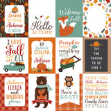 Echo Park Cut-Outs - Happy Fall - 3x4 Journaling Cards