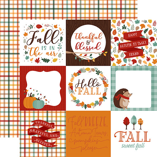 Echo Park Cut-Outs - Happy Fall - 4x4 Journaling Cards