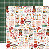 Echo Park Papers - Happy Fall - Hello Autumn - 2 Sheets