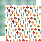 Echo Park Papers - Happy Fall - Fall Forest - 2 Sheets