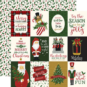 Echo Park Cut-Outs - Here Comes Santa Claus - 3x4 Journaling Cards